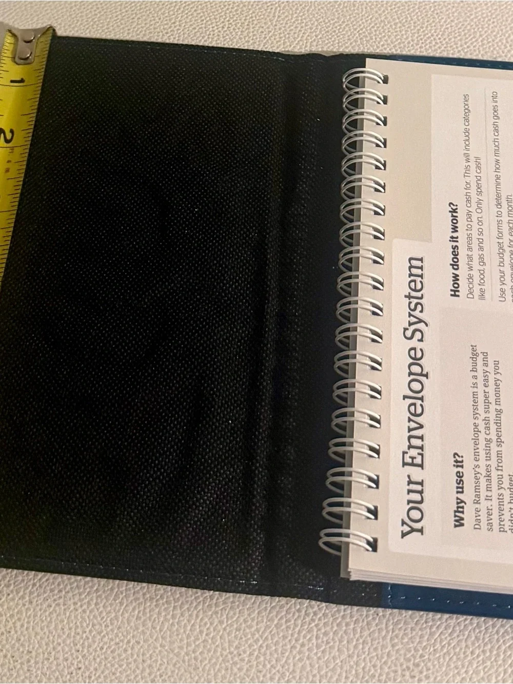 Dave Ramsey Financial Peace University Cash Envelope Wallet Blue Budget System